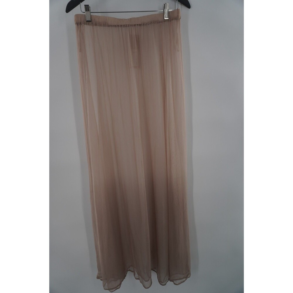 Chan Luu Tulle Maxi Skirt Blush Nude Sheer Layered Flowy BalletcoreBohemian Sz L